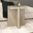 Hudson&Canal Laguna 20" Wide Square Side Table - Alder White-Features easy assembly