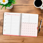 BrownTrout 2026 18-Month Weekly Desk Planner with Foil Stamped Cover - Starburst - 6" x 7.75" -Portability - Great to keep at your desk with plenty of room inside to keep important notes, also compact enough to take with you wherever you go