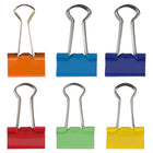 JAM Paper Colourful Binder Clips Assortment - Small - 3/4" (19 mm) - Rainbow Assortment - 150 Pack-Quantity: 150 Clips per Pack (25 Clips per Colour) | Durable and Reusable