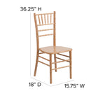 Flash Furniture HERCULES Series Natural Wood Chiavari Chair-Durability ensured with steel flat socket cap screw and nut