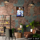 Doug Gilmour Toronto Maple Leafs Bloody Warrior - Framed Canvas - 22" x 31"-Officially licensed by the NHL and NHLPA