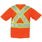 Forcefield Short Sleeve Safety Tee - Orange - X-Large-Crew neck, short sleeves with chest pocket