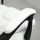 Vinsetto 7-Point Vibration Massage Office Chair with Swivel Wheels - White-Colour: White