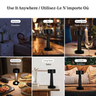 Bell and Howell The Chelsea 8.4" Modern Cordless Rechargeable Led Table Lamp - Black-Touch control