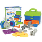 Learning Resources New Sprouts Deluxe Tool Set - Set of 18-Pretend Tools, Real Fun! Kids can join in the fix-it fun with toddler activities powered by chunky, toddler-safe tools made from soft, durable plastic!