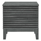 Modway Render Two-Drawer Nightstand - Charcoal-Tapered Wood Legs
