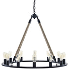 Modway Encircle Chandelier - Brown-Adjustable 1.5-63" Steel Chain Cord