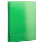 JAM Paper Plastic 3 Ring Binder, 0.75 inch, Green, 5 Pack (53016grg)-Finish: groove