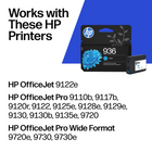 HP 936 Ink Cartridge - Standard Yield - Cyan-Page Yield: Approximately 800 pages