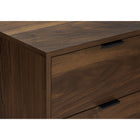 Monarch Specialties 24" 2-Drawer Laminate Accent Table - Walnut-Drawer interior: 15.75" W x 11.25" D x 4.25" H