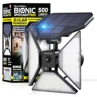 Bell + Howell Bell + Howell Bionic Spotlight Trio Motion Sensor Outdoor Solar Light-Solar outdoor light- this LED spotlight is solar powered and does not require batteries or electricity to operate as it has built-in industrial quality solar panels that absorb and store energy from the sun during the day and illuminate your front doors, pathways, decks at night