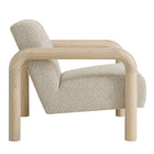 Modway Sereno Boucle Accent Chair - Marble Oak-Non-Marking Floor Glides
