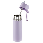 Gry Mattr Fitness Water Bottle with Straw Lid - 700 ml - Lilac-Removable metal straw for convenient sipping