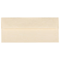 JAM Paper #10 Business Envelopes, 4 1/8 x 9.5, Parchment Natural Recycled, 100 Pack (900926651g)-Natural