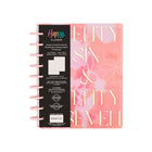 The Happy Planner 2026–2027 Classic Disc Bound Dated Planner - 9-3/4" x 5-5/16" - Blurred Fleurs Coral-Includes 12 months of calendars and weekly spreads (July 2026 - June 2027)