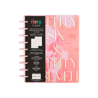 The Happy Planner 2026–2027 Classic Disc Bound Dated Planner - 9-3/4" x 5-5/16" - Blurred Fleurs Coral-Includes 12 months of calendars and weekly spreads (July 2026 - June 2027)