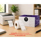 Premium Tape Dymo 30332 Square Labels - 1" W x 1" L -  Black/White - 750 Pack-Square multi-purpose label format sized 1 in x 1 in / 25 mm x 25 mm.