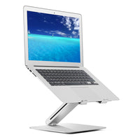 ShoppingAll Adjustable Ergonomic Laptop Stand Riser for Laptops Up to 17"-The laptop stand is made of resilient 3mm thick premium aluminum alloy, it weighs 1.6kg / 3.5lbs