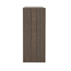 Manhattan Comfort Linda Modern 3-Drawer Console Table - Walnut Brown-Perfect for Storage, Lamps or Display Items