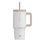 GROSCHE Aspen Insulated Water Tumbler with Handle - 32 oz. - Cream White-32oz capacity