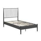 Modway Adair Spindle Metal Twin Platform Bed - Charcoal-Twin Size Platform Bed Frame