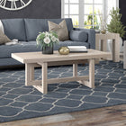 Hudson&Canal - Table basse rectangulaire Breslow 47" L - Blanc aulne-Caractéristiques assemblage facile