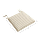 Modway Jax Fabric Dining Chair Seat Cushion - Oatmeal Stripe-Textured Fabric Cover