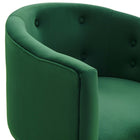 Modway Savour Tufted Performance Velvet Accent Chair - Emerald-7