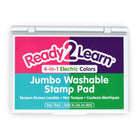 Ready 2 Learn Jumbo Washable Stamp Pad - 4-in-1 Electric Colors - 2 Pack-Create vivid images: The high-quality ink provides sharp images when stamped. Use it to decorate posters, signs, notebooks and so much more!