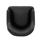 Manhattan Comfort Raya 25.2" Modern Leatherette Upholstered Dining Armchair - Black-26.57" L x 23" W x 32.09" H