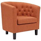 Modway Prospect Upholstered Fabric Armchair - Orange-Chesterfield Style Armchair