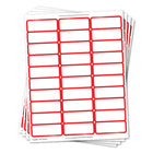 Geographics Red Foil Border Labels - 90 Pack-These holiday mailing labels will make a very nice impression on the recipient this Christmas season!