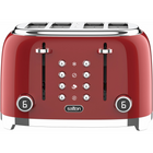 Salton NuRetro Digital 4 Slice Toaster - Space Cherry-6 different toasting levels for precise browning, from lightly golden to extra crisp. reheat, defrost and bagel (toasts only one side) functions for perfect results.