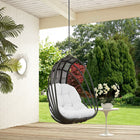 Modway Whisk Outdoor Patio Swing Chair Without Stand - White-Washable Polyester Cushion