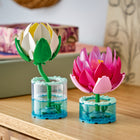 LEGO Botanicals Water Lilies-Bring beauty to any room by displaying the flowers as nature decor