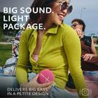 Ultimate Ears MINIROLL Ultra-Portable Waterproof Bluetooth Speaker - Pink-40 Meters (131 Feet) of Range: A small Bluetooth speaker with big wireless range