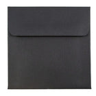 JAM Paper Square Invitation Envelopes - 5 x 5 - Black Linen - 25 Pack-Perfect for Greeting Cards, Invitations, Weddings or any announcement