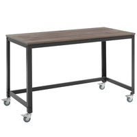 Modway Vivify 47" Computer Office Desk - Grey Walnut-Industrial Modern Writing Desk