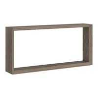 Hudson&Canal Osmond 64"W Console Table - Antiqued Grey Oak-A modern contemporary design for your entryway, living room, den, and more
