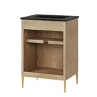 Modway Awaken 24" Bathroom Vanity - Oak/Black-Assembly Required