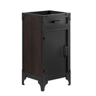Modway Steamforge 18" Bathroom Vanity - White/Black-8" Centerset Holes