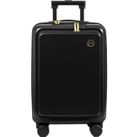 Champs Onyx Carry-on Luggage - Black-Unparalleled design. A seamless fusion of contemporary design and a luxurious leather-inspired finish. Timeless and sophisticated