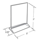 Azar Desktop/Countertop Top/Side Loading Acrylic Card Holder - Clear - 10 Pack (152799-SLV-10PK)-4