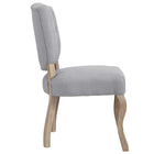 Modway Array Dining Side Chair - Light Grey - 2 Pack-Soft Polyester Upholstery