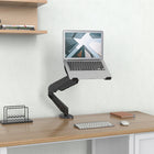 ShoppingAll SA-GM212U+D15 Adjustable Laptop Mount Stand for Laptops Up to 17" - Black-This fully adjustable desk mount can be fixed by C-clamp or grommet installation on any working surface