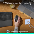 Logitech MX Ergo S Plus Wireless Trackball Mouse - Graphite-Boost your productivity using the Logi Options+ App : Experience enhanced control in your daily tasks with 6 customizable buttons, time-saving shortcuts, and Smart Actions