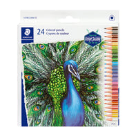 Staedtler Triangular Coloured Pencils - 24 Pack-Brilliant colours