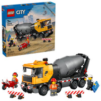 LEGO City Great Vehicles Cement Mixer-LEGO City Cement Mixer construction toy truck for kids ages 7 plus