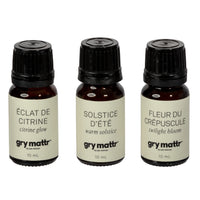 Gry Mattr Essential Oil Set - 10 mL - 3 Pack-Set includes three 10 mL essential oils