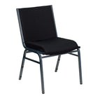 Flash Furniture HERCULES Series Heavy Duty Stack Chair - Black Dot Fabric-Contemporary Style
